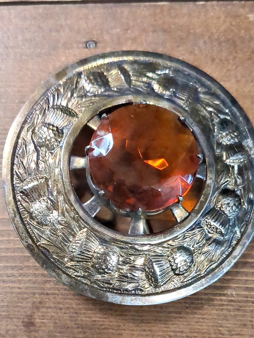 Large Vintage Scottish Thistle Brooch